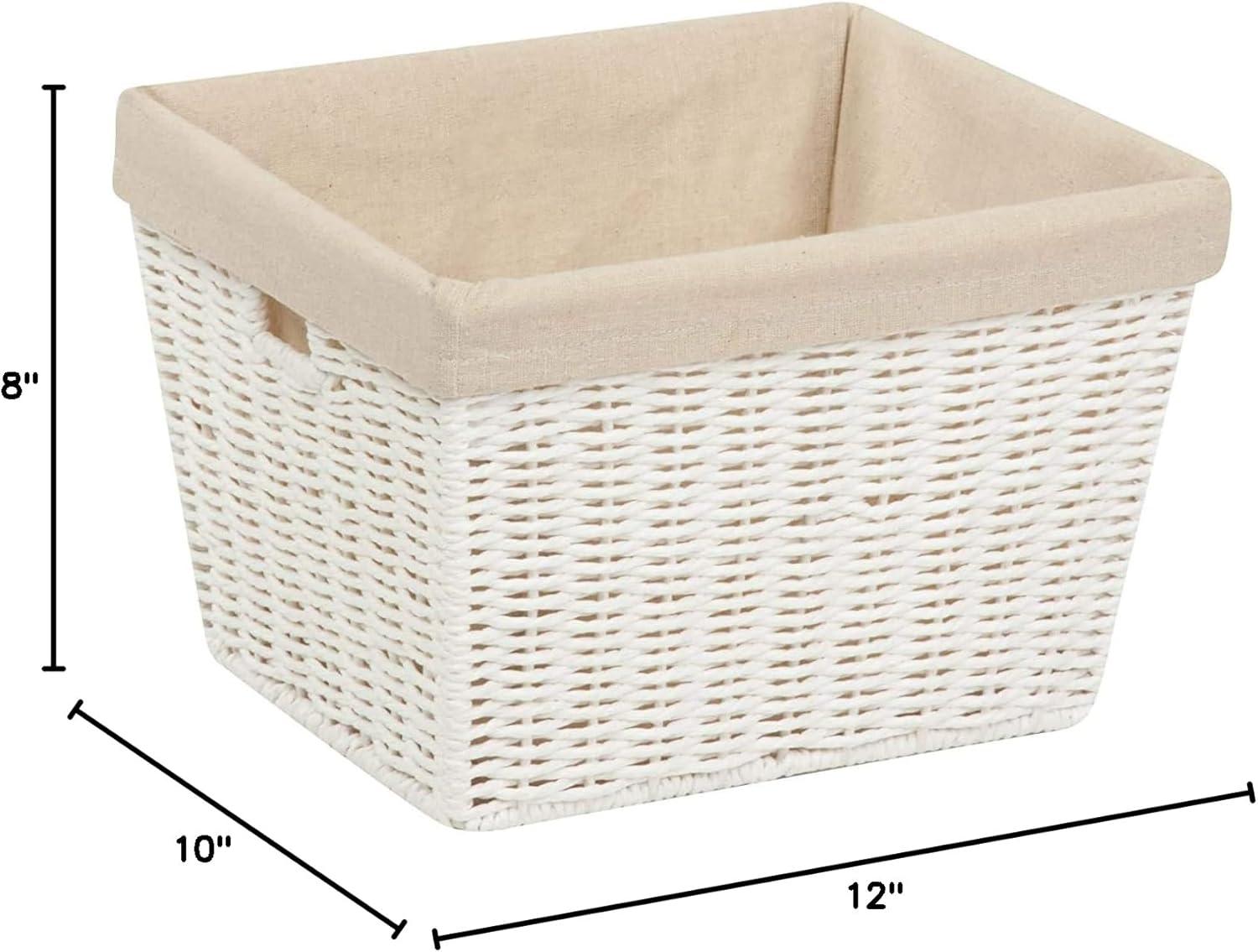 Honey-Can-Do Honey Can Do 39.68 Qt. Large Tall Square Water Hyacinth Basket Natural (STO-02884)