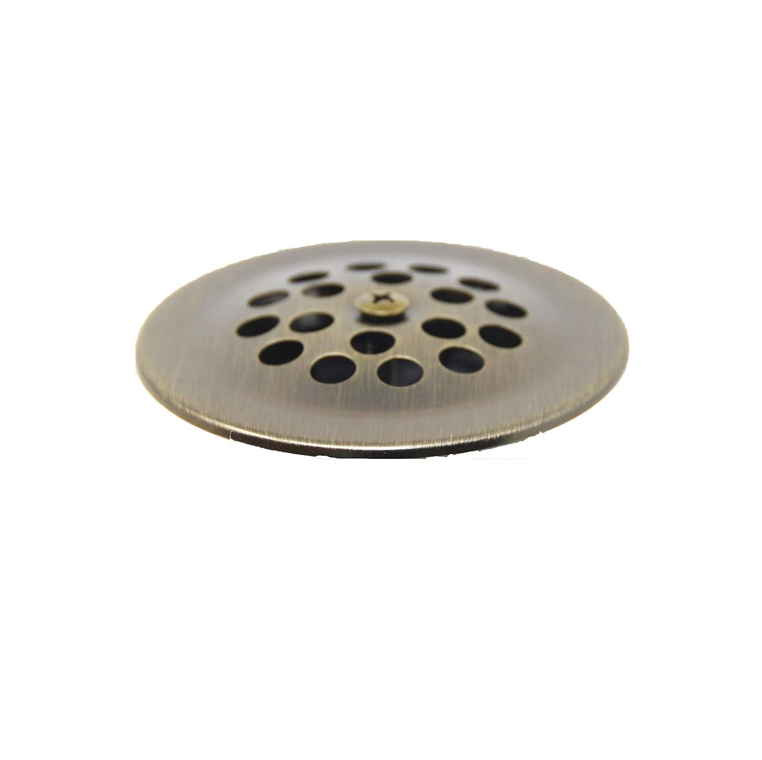 PF WaterWorks Bathtub/Bath Tub Drain Shoe Grid/Strainer Cover with Matching Screw;Antique Brass; PF0915-AB