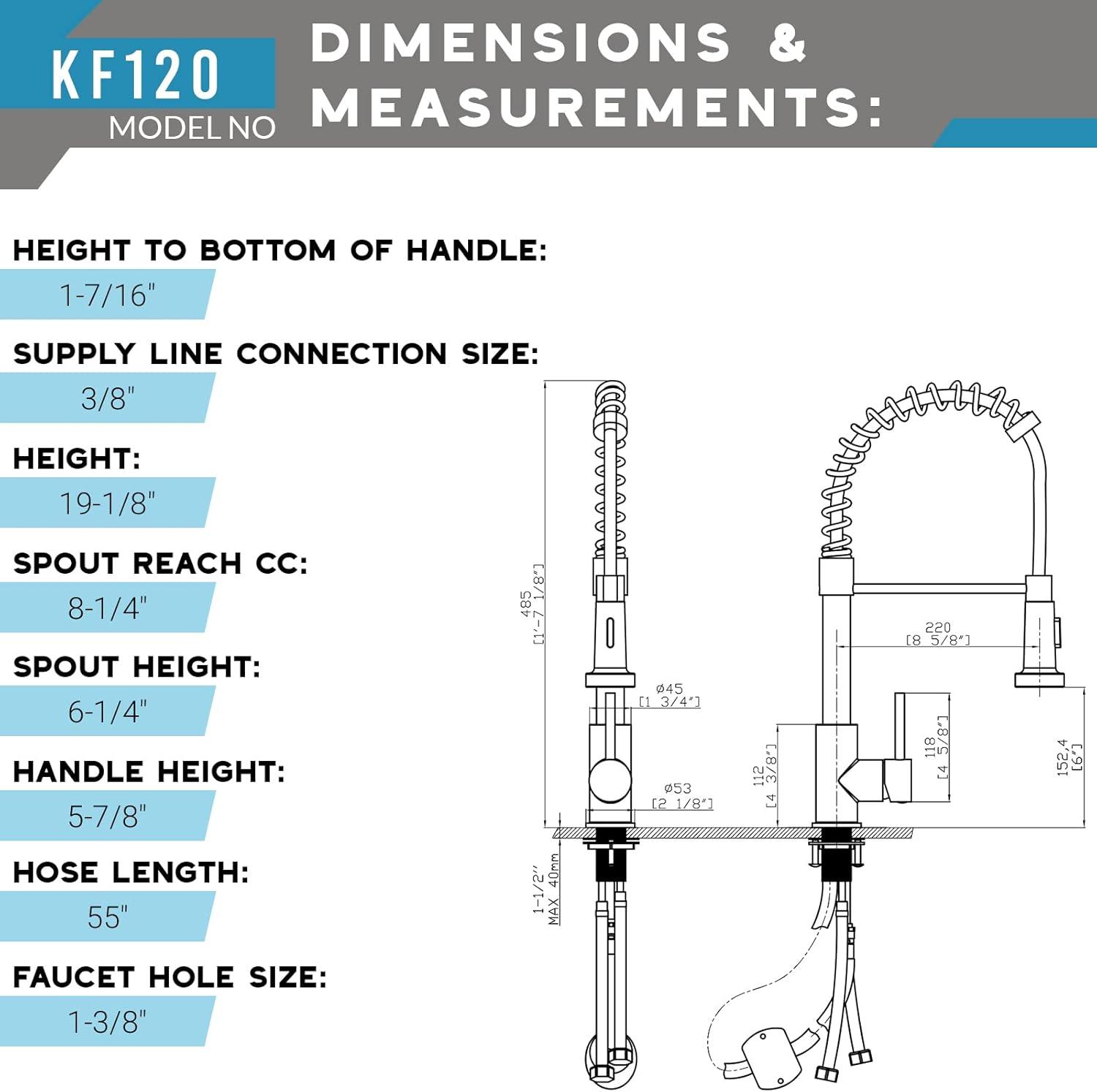 Brushed Brass Single Handle Pull Down Kitchen Faucet