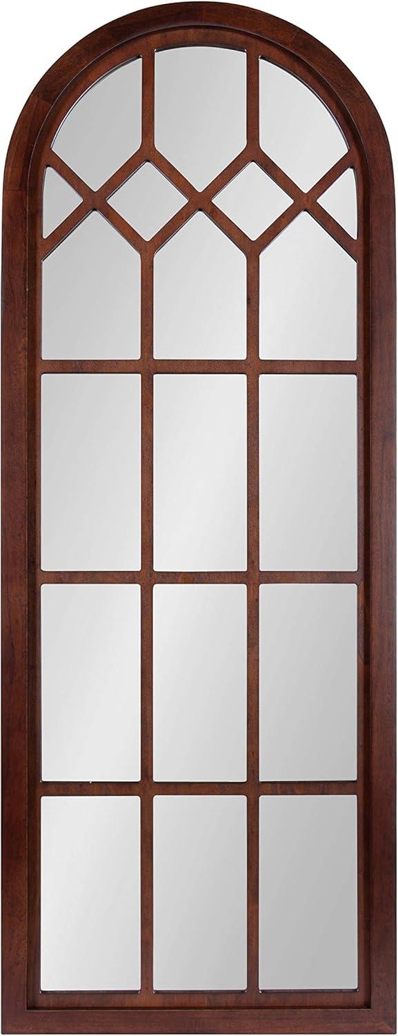 18" x 47" Gilcrest Windowpane Wall Mirror - Kate & Laurel All Things Decor