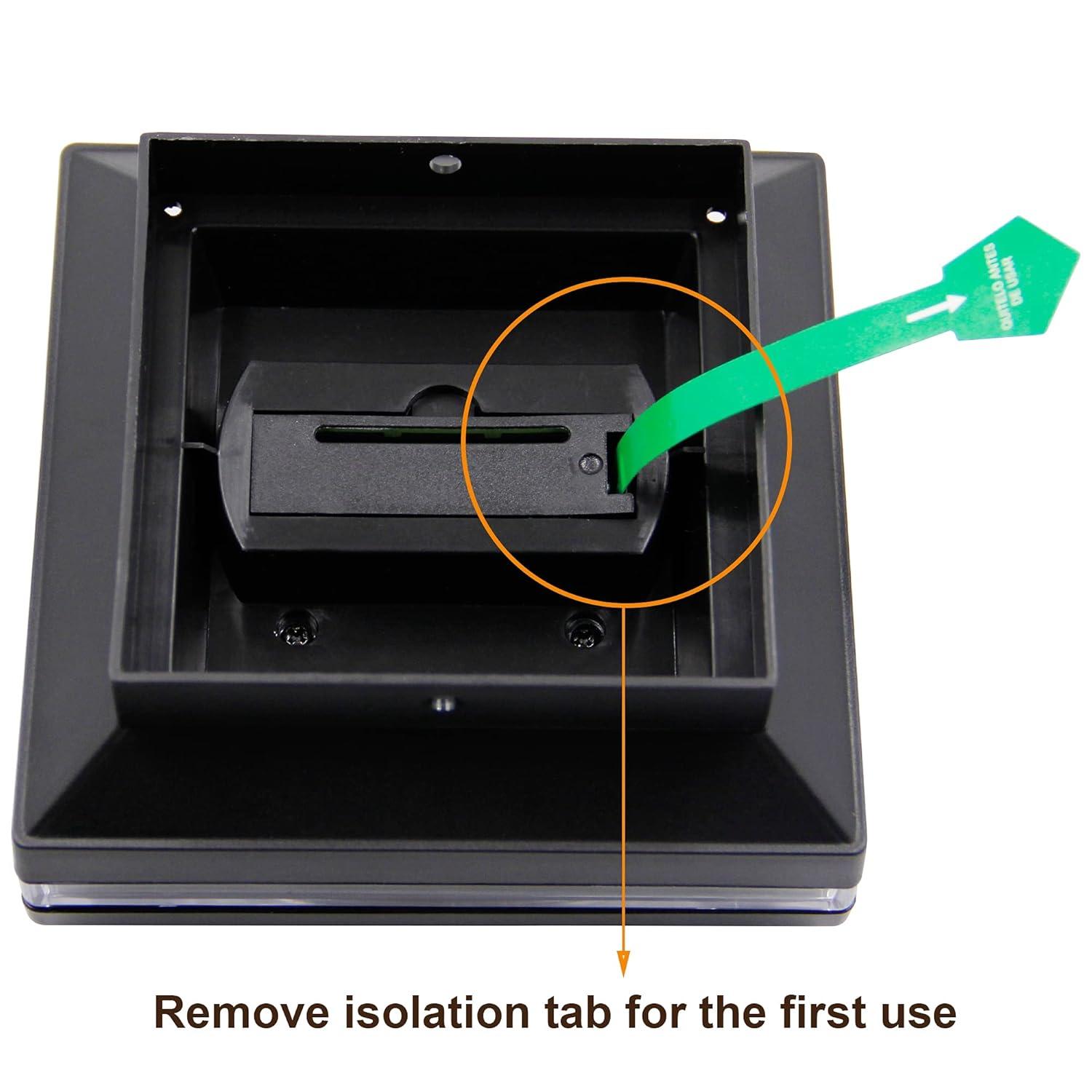 Dynaming 6 Pack Solar Post Cap Lights, Outdoor Decorative Post Solar Lights White Shell Caps Fit 4x4 5x5 6x6 Vinyl/Wooden Posts, Brightness Warm White LED Lighting for Garden Fence Deck Patio