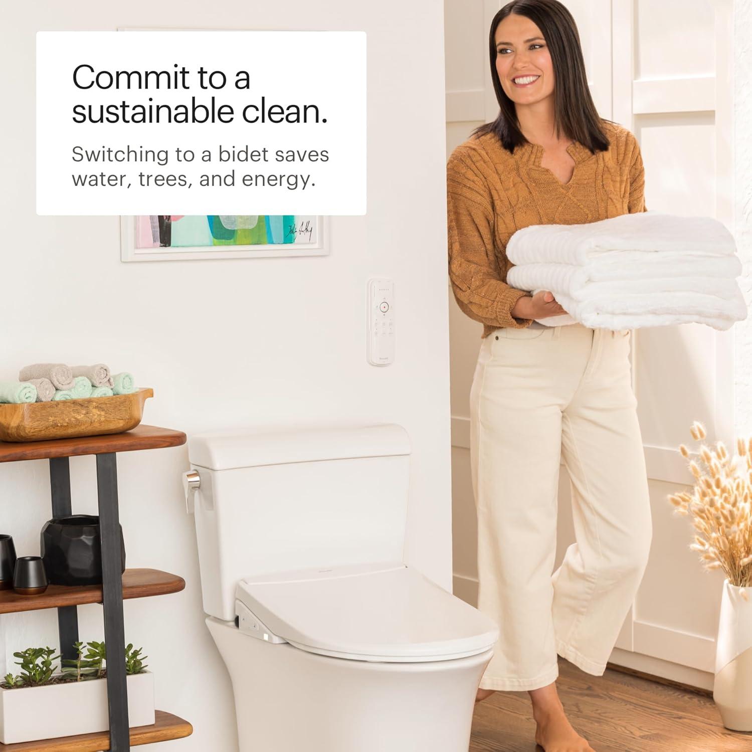 Swash Thinline T44 Luxury Bidet Toilet Seat with Remote Control, White