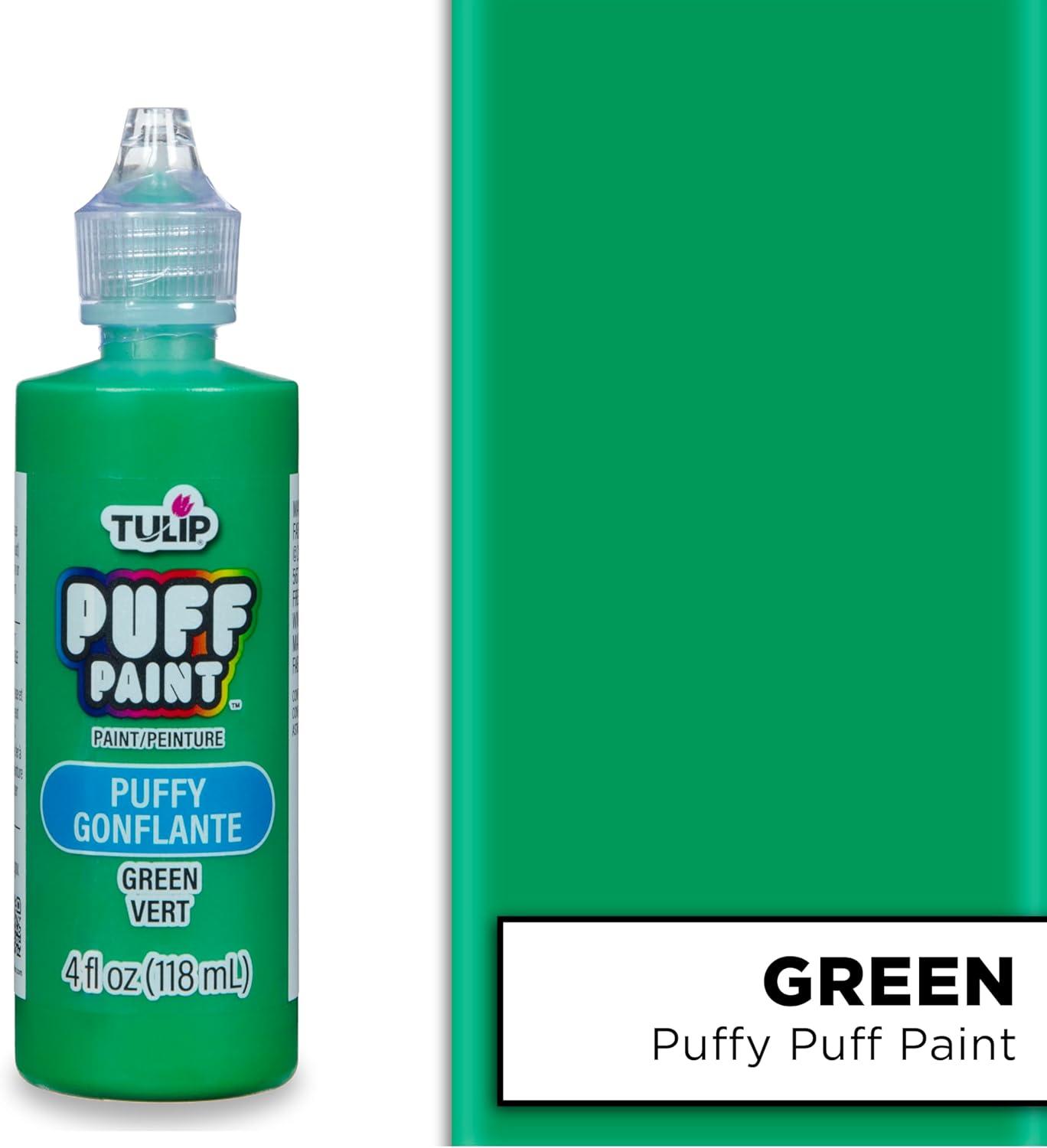 Tulip Puff Fabric Paint 3D, 4 fl oz, Green