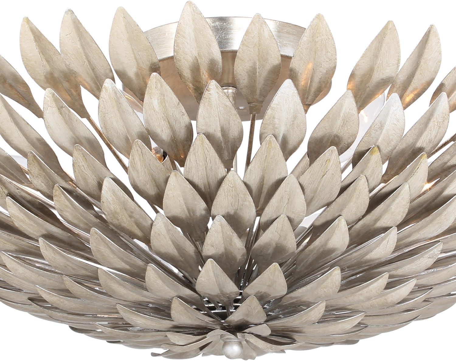 507-SA-Crystorama Lighting-Broche - Six Light Wall Sconce-Antique Silver Finish