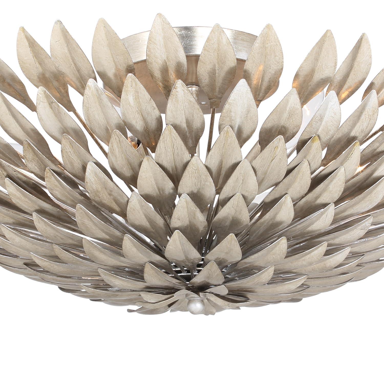 507-SA-Crystorama Lighting-Broche - Six Light Wall Sconce-Antique Silver Finish