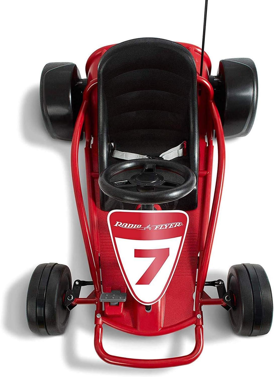Radio Flyer Ultimate Go-Kart Kids Ride-On Toy, 24 Volts, Outdoor Fun with 3 Speed Settings and Automatic Braking, Pink