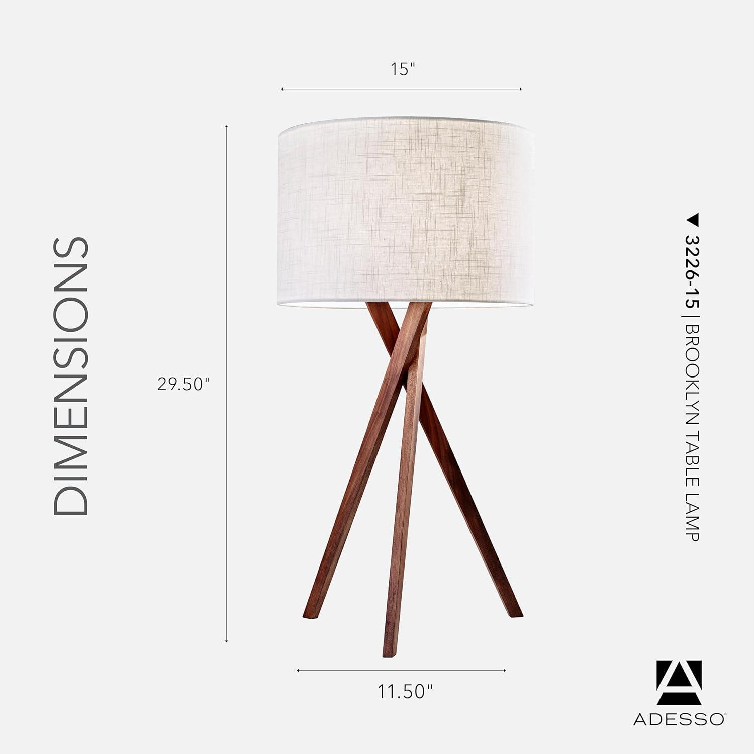 Harcourt Solid Wood Tripod Lamp