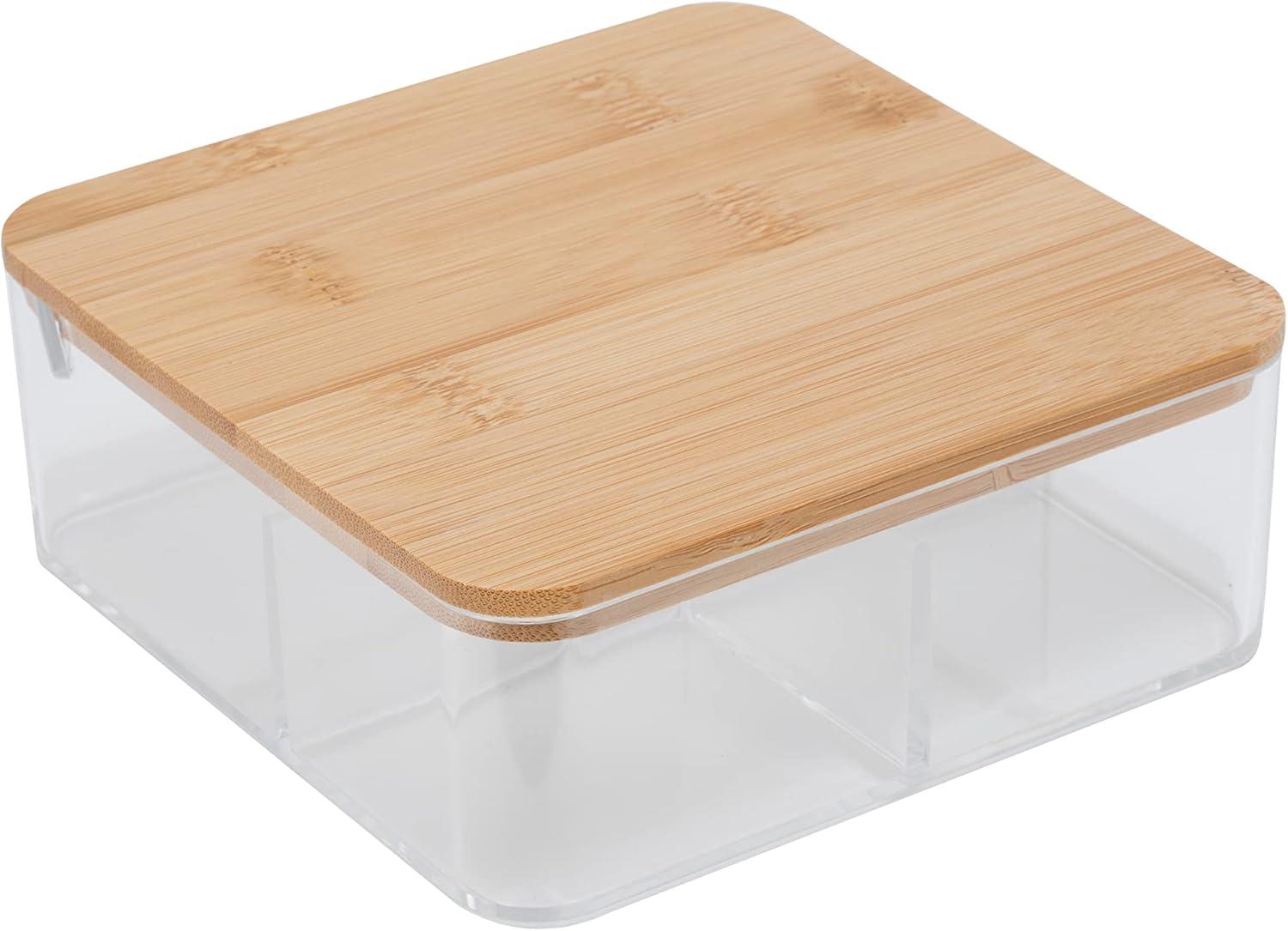 Simplify Plastic 3 Compartment Makeup Organizer