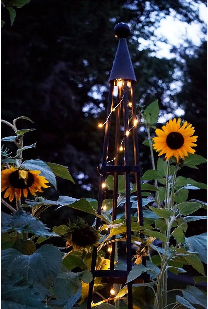 Latitude Run® Alarcon-Chacon 84'' H x 13'' W Iron Obelisk Trellis