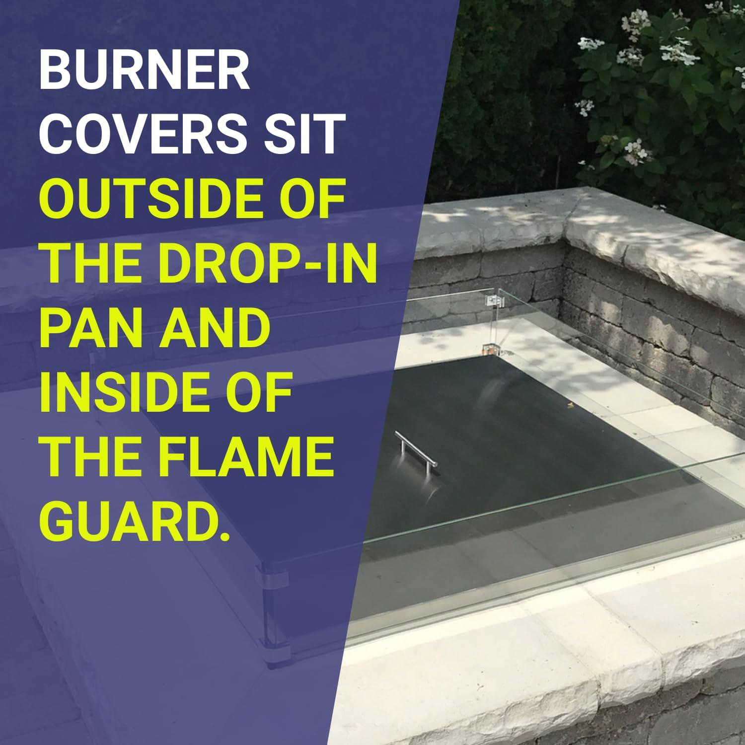 American Fireglass Square Stainless Steel Fire Pit Lid