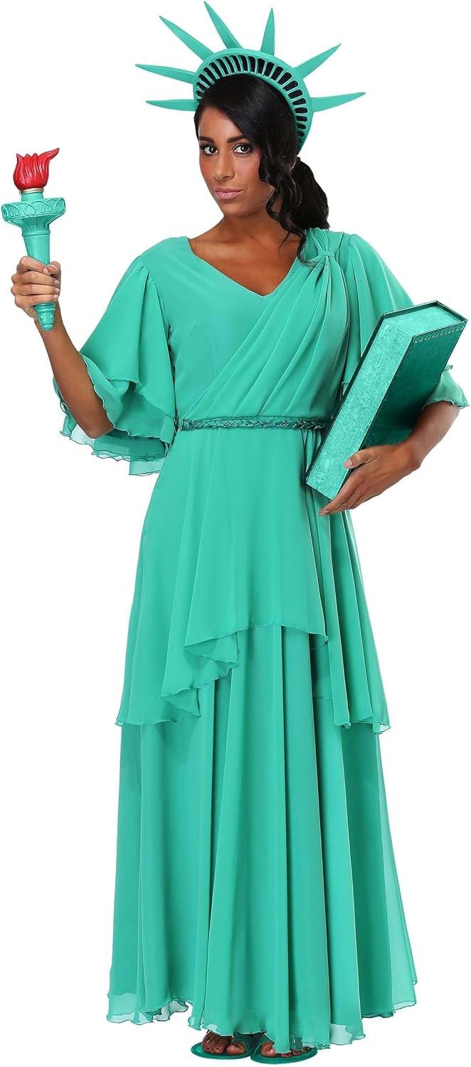 HalloweenCostumes.com X Large Women Women's Statue of Liberty Costume, Blue