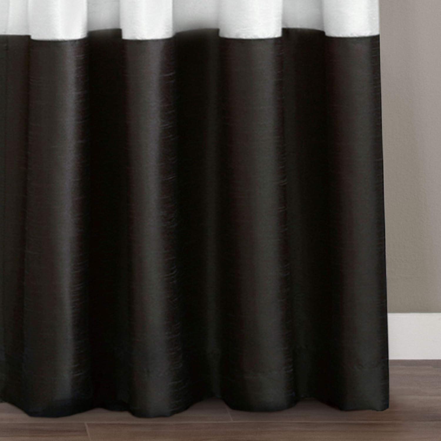 Polyester Semi Sheer Curtain Pair