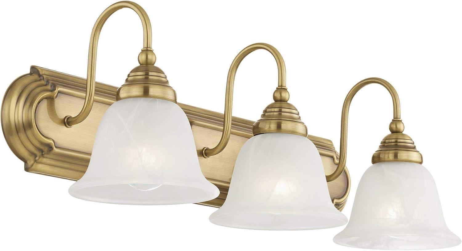 Livex Lighting Belmont 3 - Light Vanity in  Antique Brass