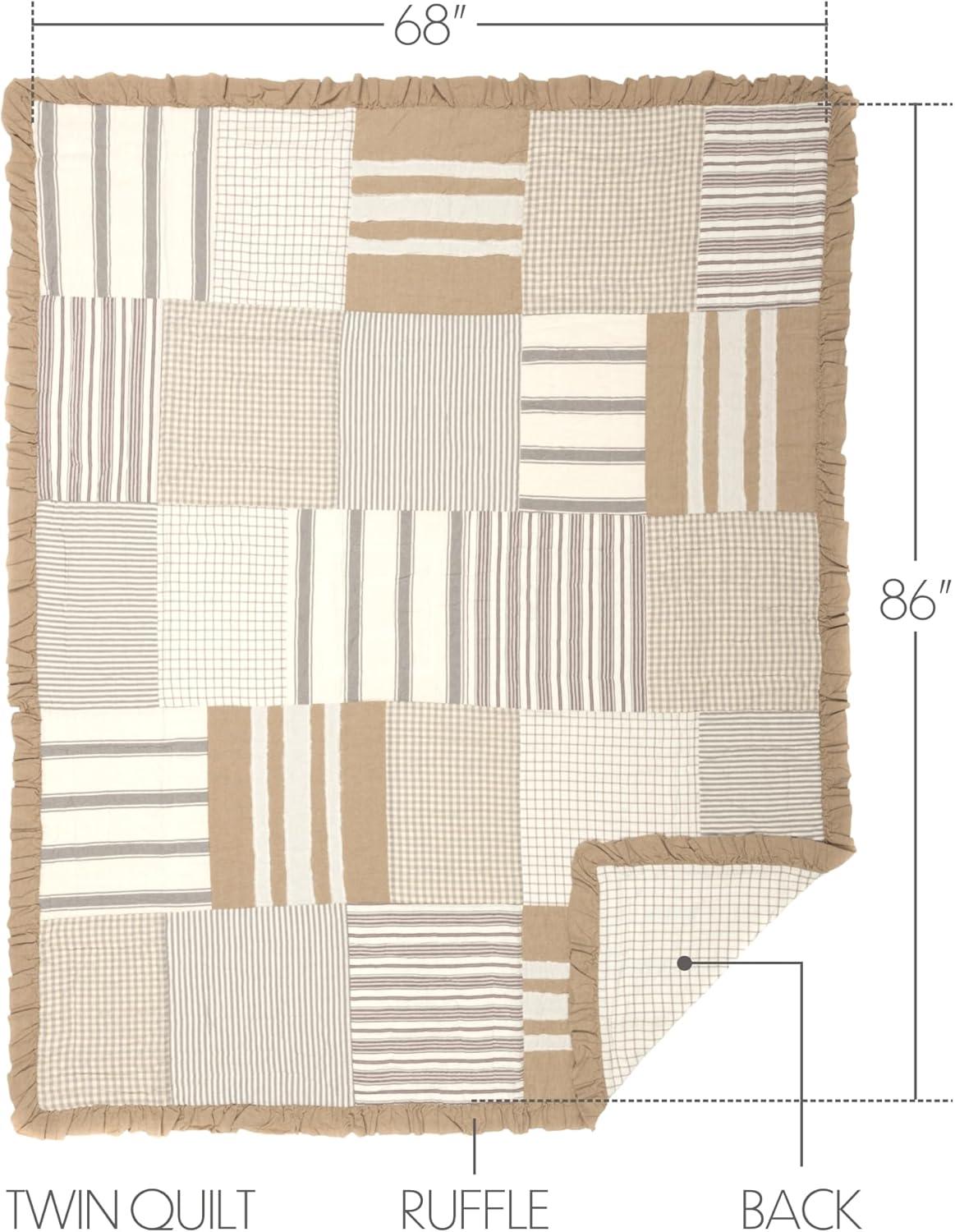 Grace Farmhouse / Country Cotton Patchwork Quilt