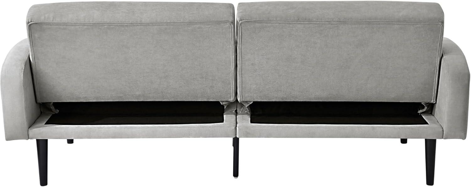 Serta Boswell Scandinavian Convertible Sofa, Light Gray Fabric