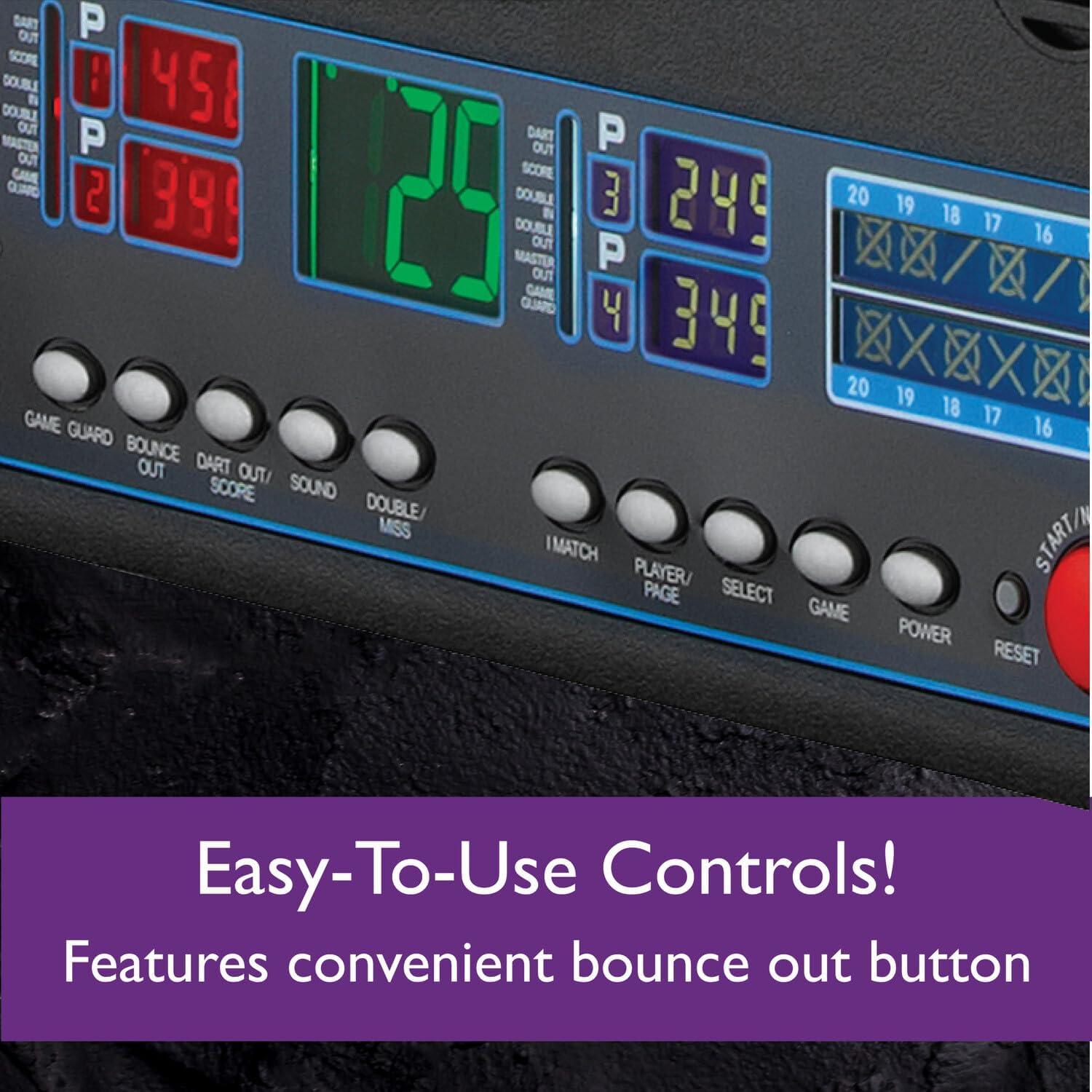 Fat Cat Electronic Dartboard and Cabinet Set with Darts