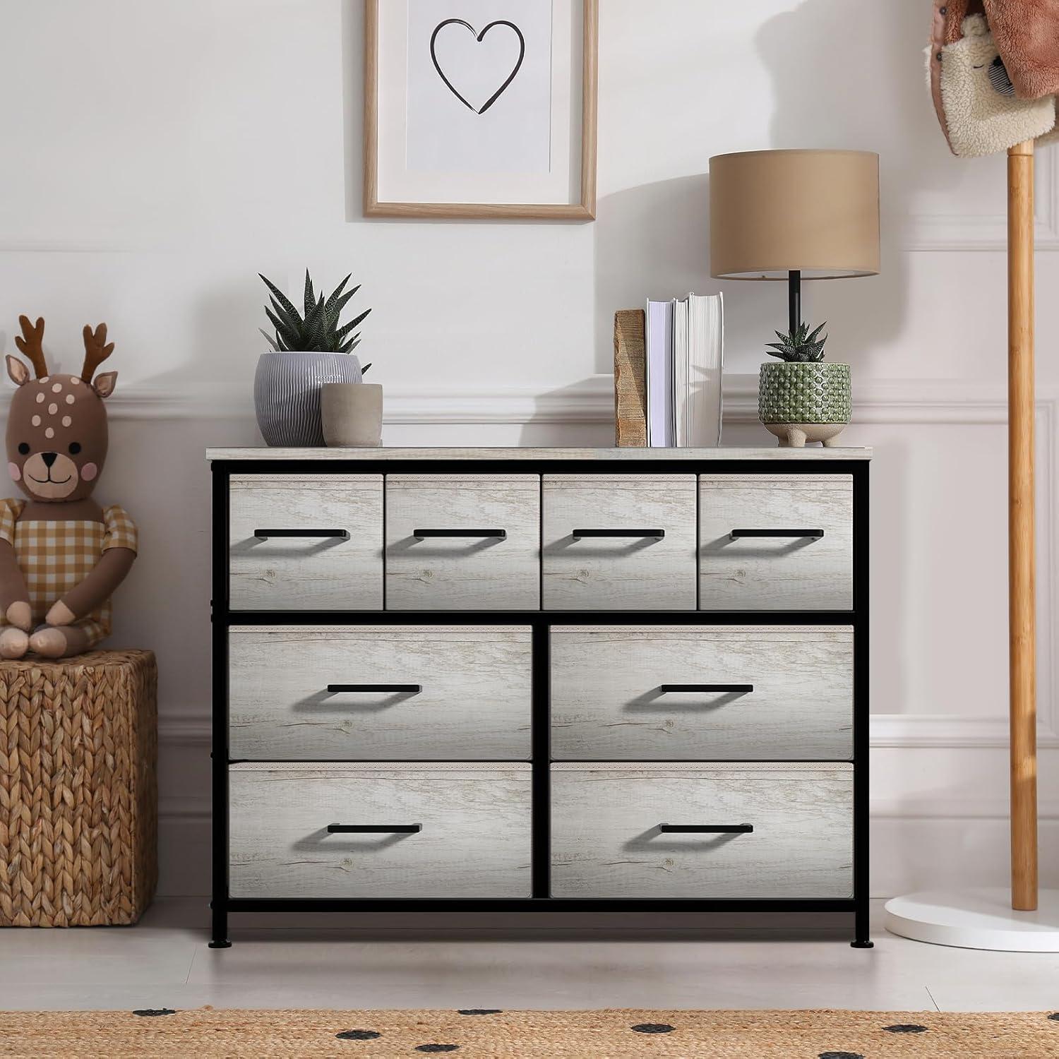 Sorbus Sorbus 8 Drawers Chest Dresser with Knob Handle
