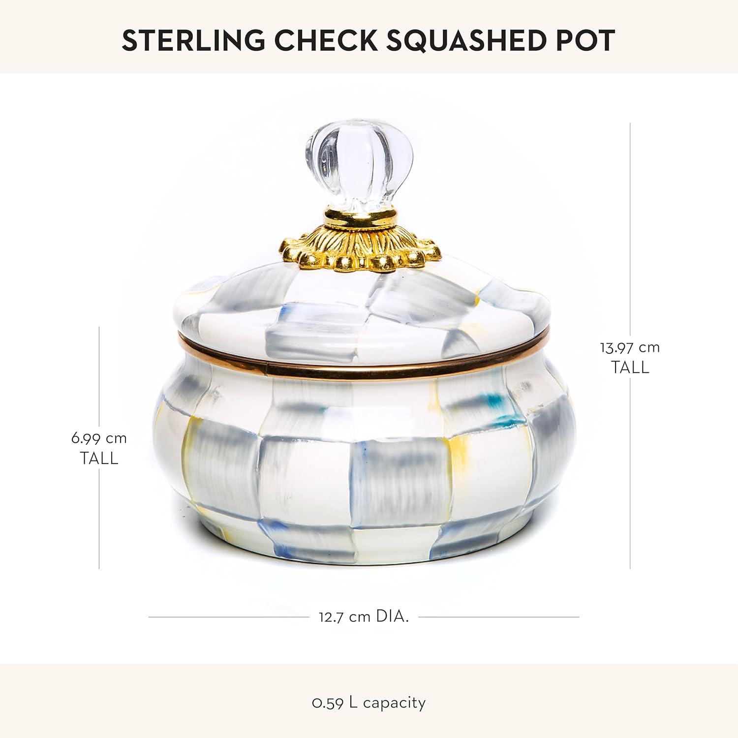 Sterling Check® Squashed Pot