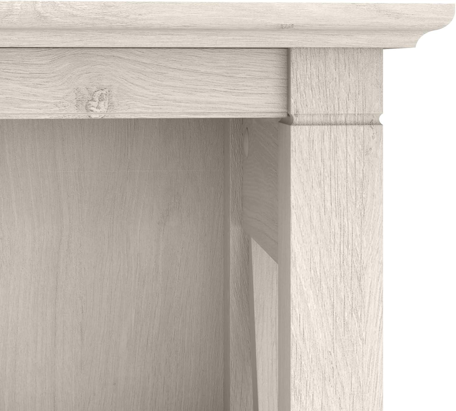 Bush Furniture Key West Tall 5 Shelf Bookcase in Linen White Oak