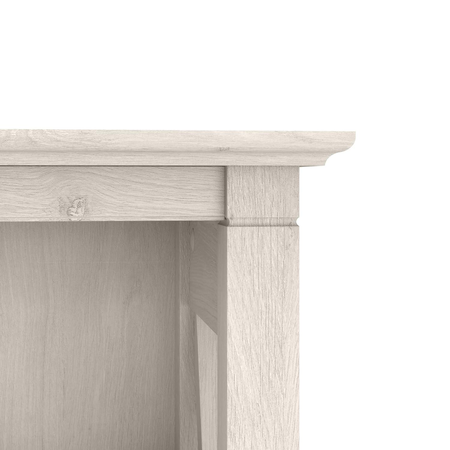 Key West Tall 5 Shelf Bookcase in Linen White Oak - Engineered Wood