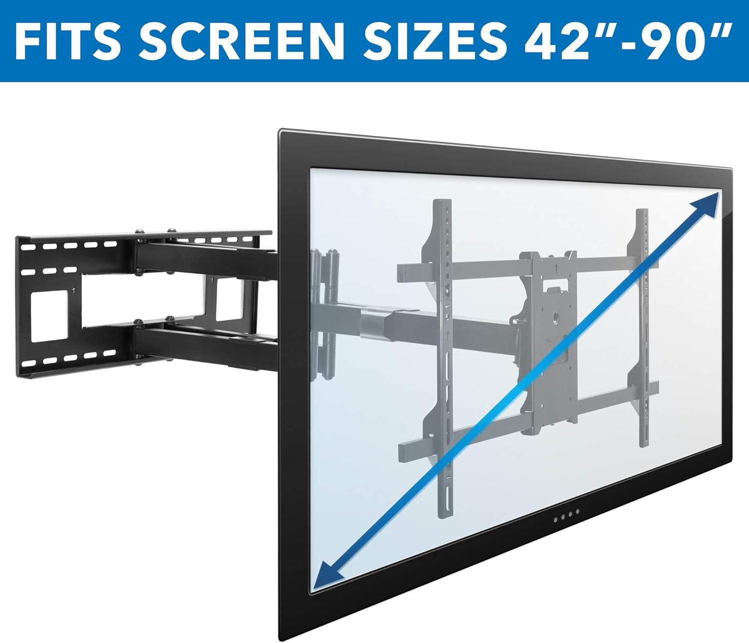 Mount-it Mount-It! Full Motion Wall Bracket TV Mount | 36 in. Extended Articulating Arm Fits 42 to 90 in. TVs