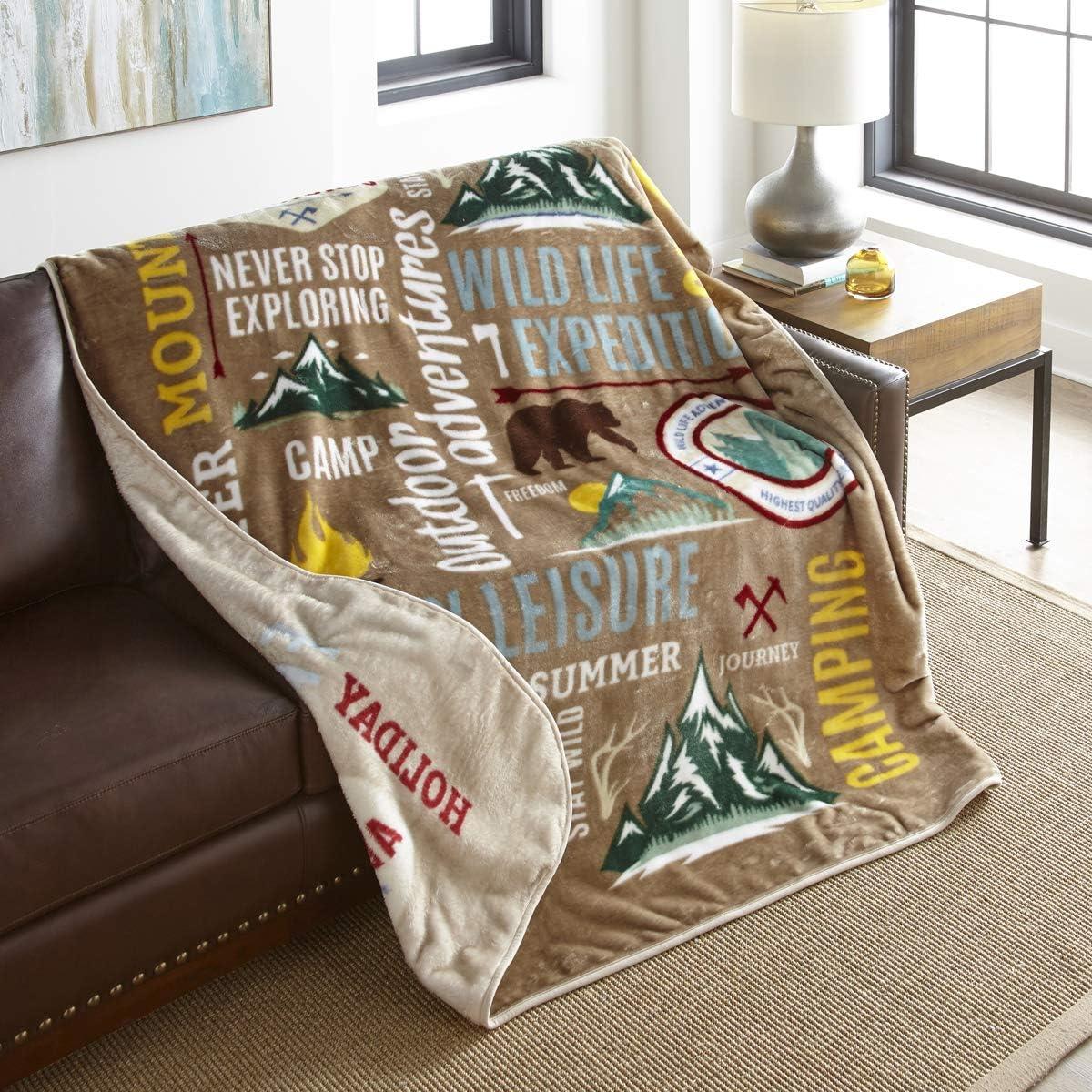 Shavel Home Products High Pile Oversized 60x80 Luxury Throw