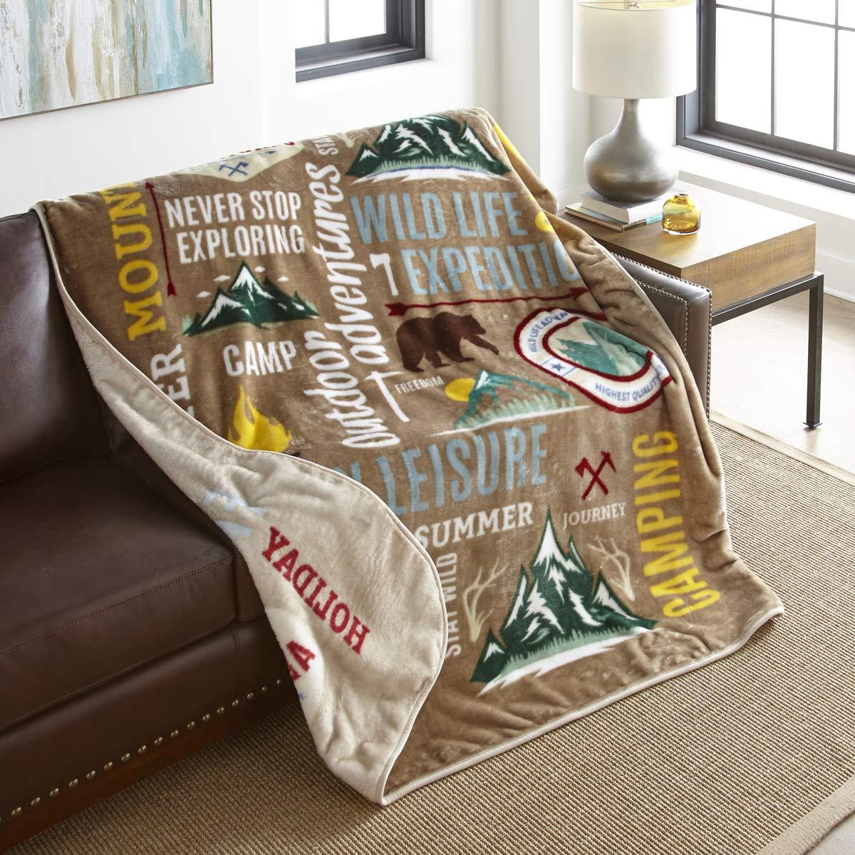 Shavel Home Products High Pile Oversized 60x80 Luxury Throw