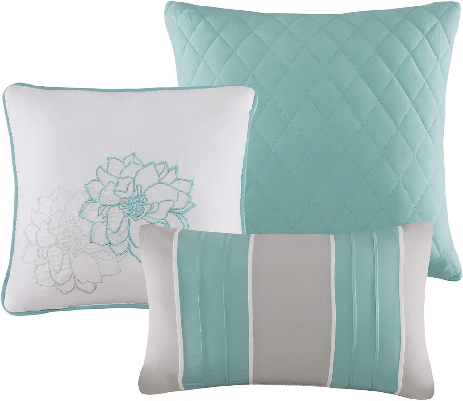 Madison Park Lola 7 Piece Floral Cotton Comforter Set