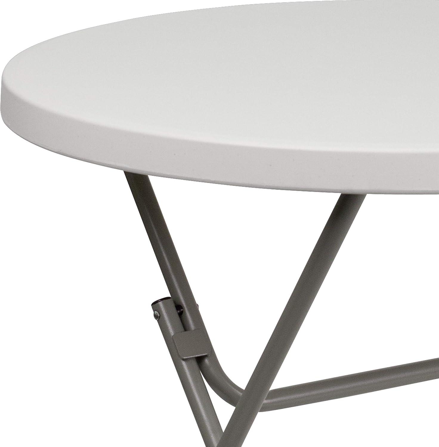 Parker 2.63-Foot Round Plastic Folding Banquet and Event Table