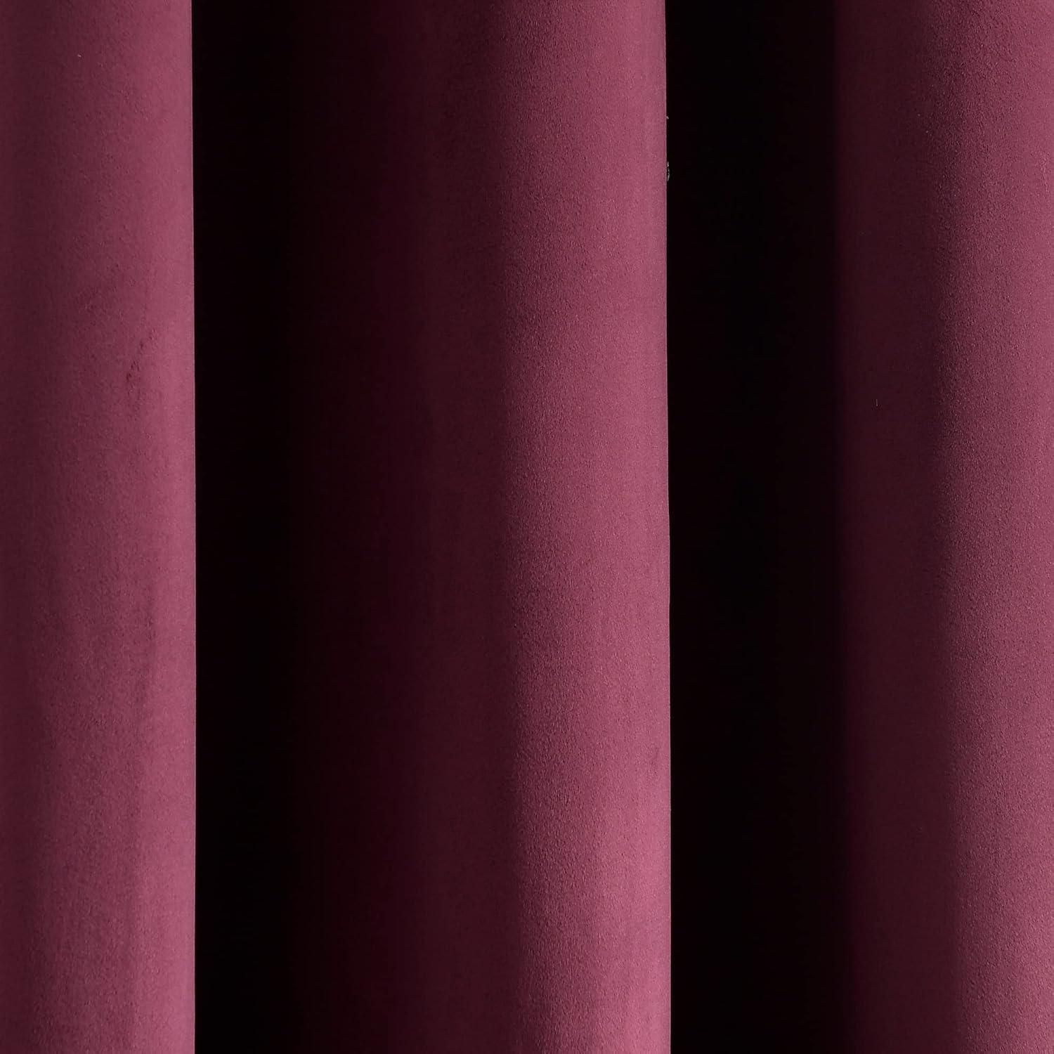 Prima Velvet Solid Blackout Polyester Curtain