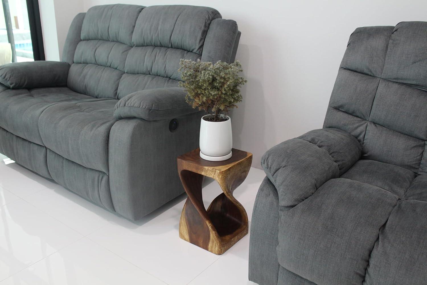 Haussmann ® Original Wood Twist Stool 10 X 10 X 16 In High Walnut Oil - 10" x 10" x 16"