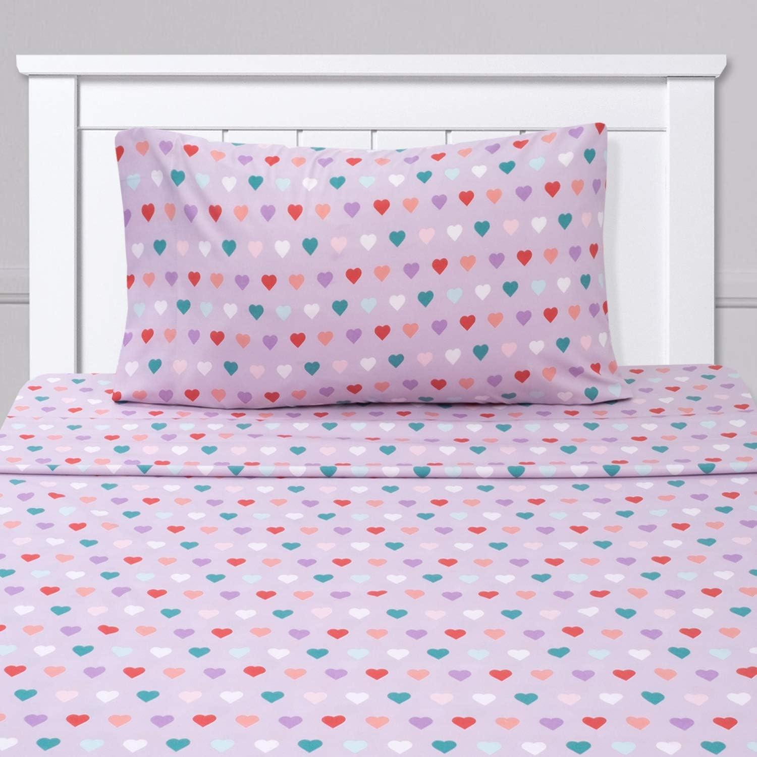 Hearts Microfiber Kids' Sheet Set By Sweet Home Collection®