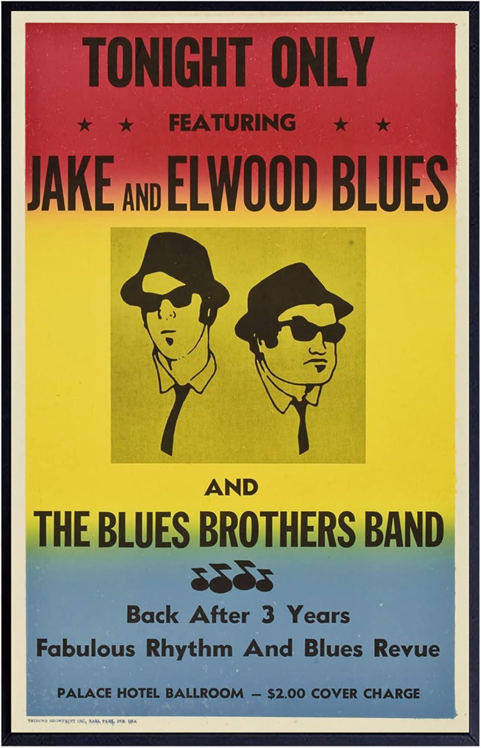 XIHOO The Blues Brothers in Concert Poster Frameless Gift 12"x 18" (30cm x 46cm)