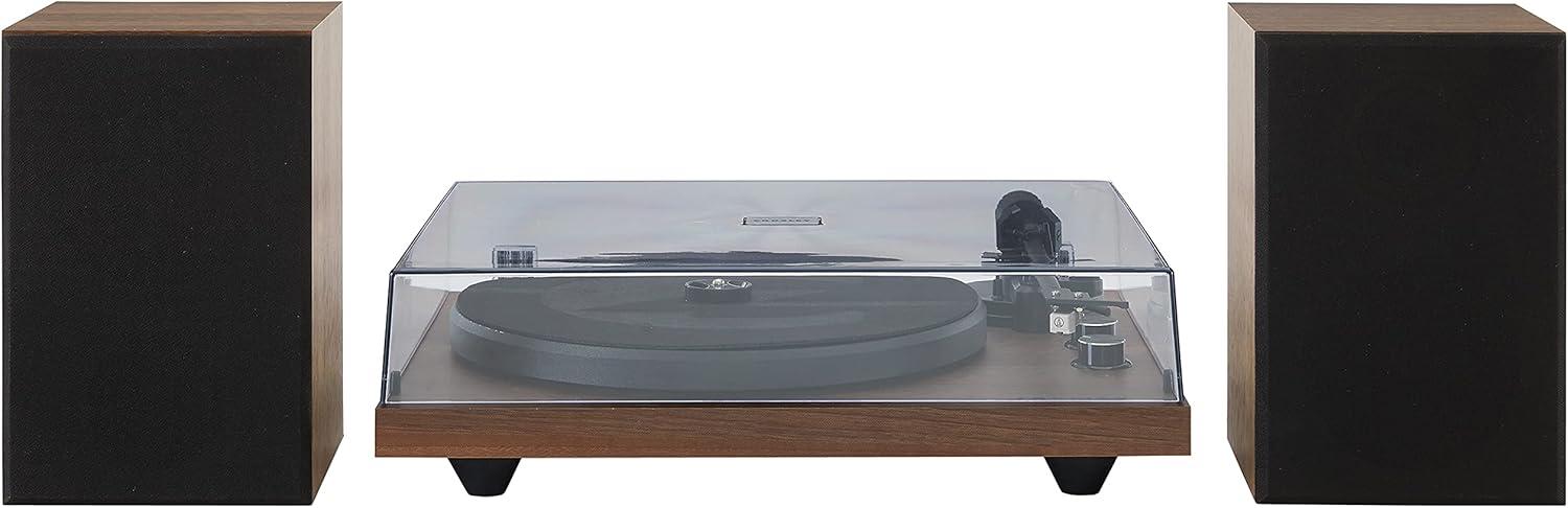 Crosley C62 Record Player & Speakers Shelf System