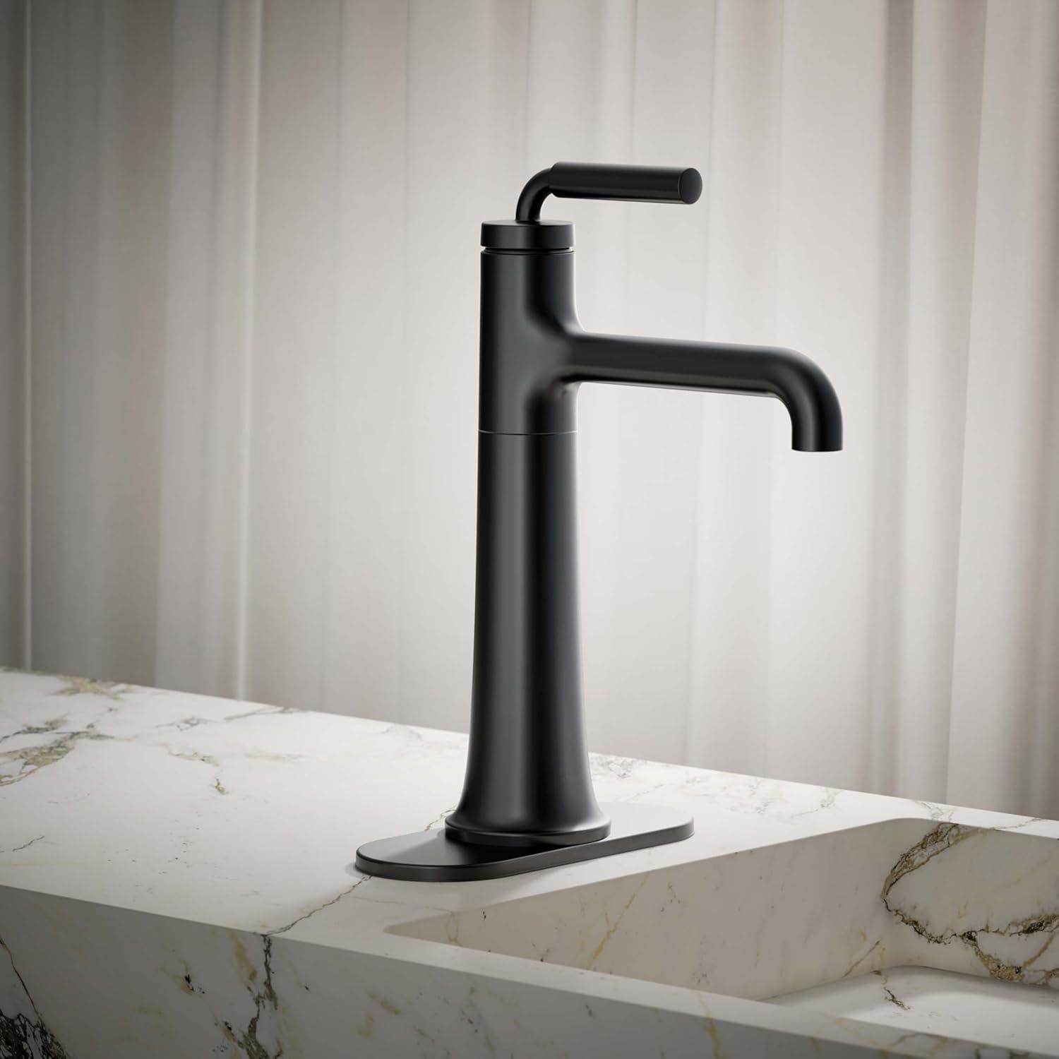 Tone Tall Single-Handle Bathroom Sink Faucet with Clicker Drain and Tailpiece, 1.2 GPM