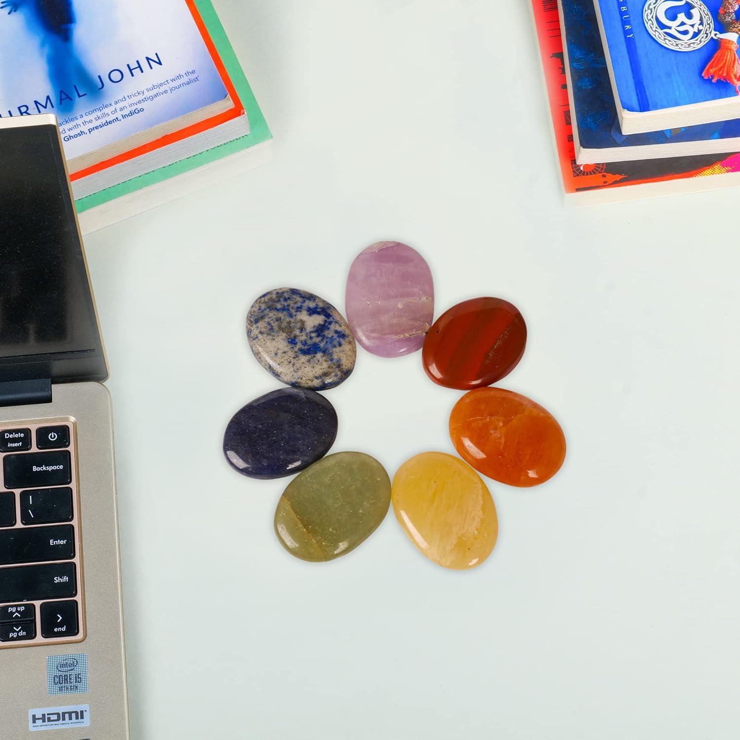 Multicolor Crystal Chakra Tree with Golden Wire