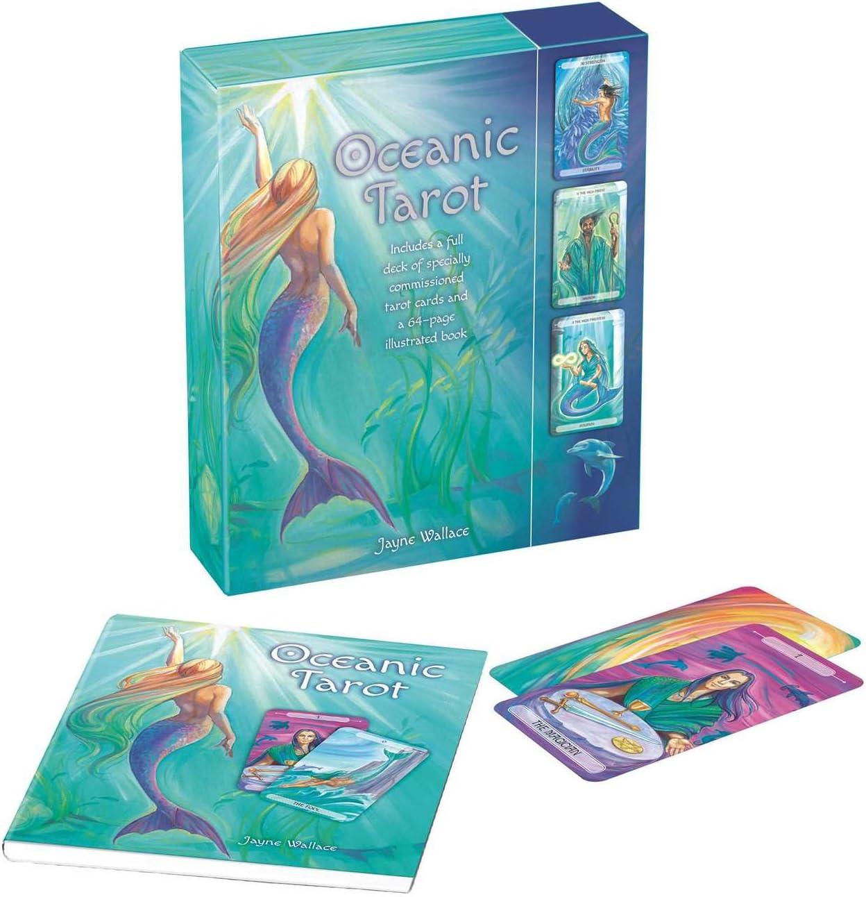 Oceanic Tarot Set with Illustrated Book and Cards