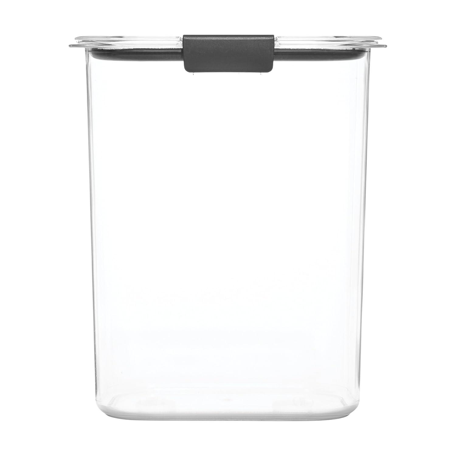 Rubbermaid Brilliance 16 cup Pantry Airtight Food Storage Container: BPA-Free, Clear Plastic, Freezer & Dishwasher-Safe