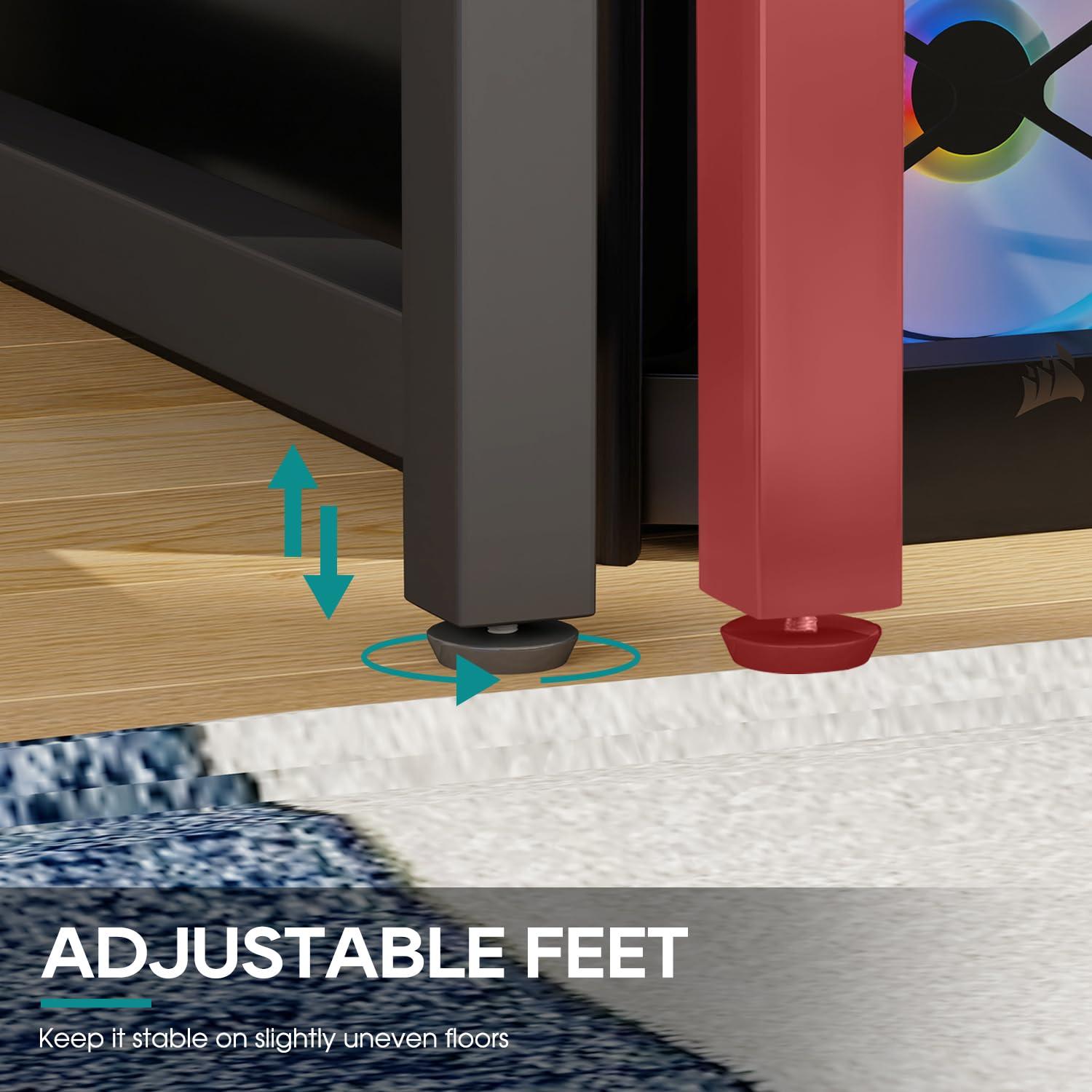 BestOffice 47.2 inches Computer Desk,Modern Simple Style PC Desk with Metal Frame，Nature