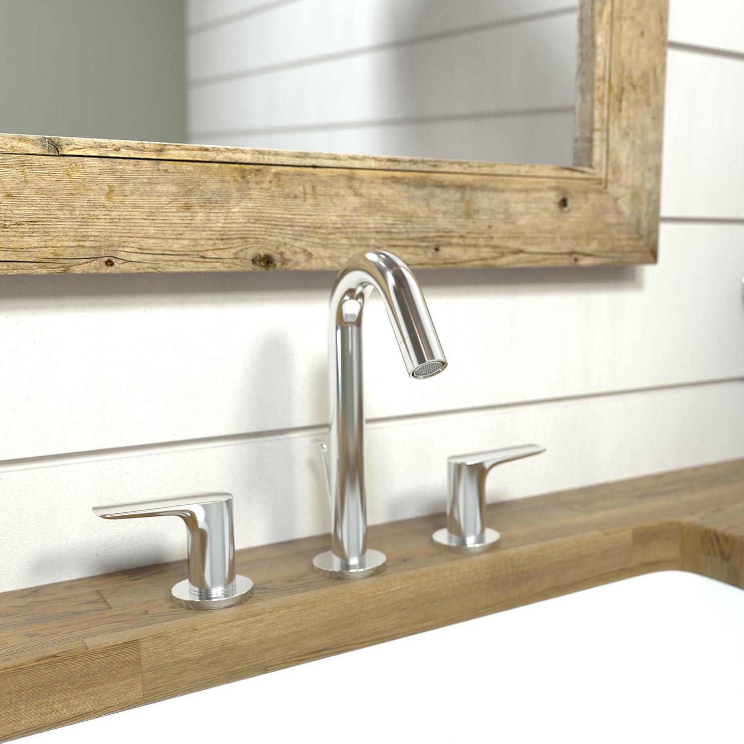 Logis Widespread Bathroom Faucet with Drain Assembly