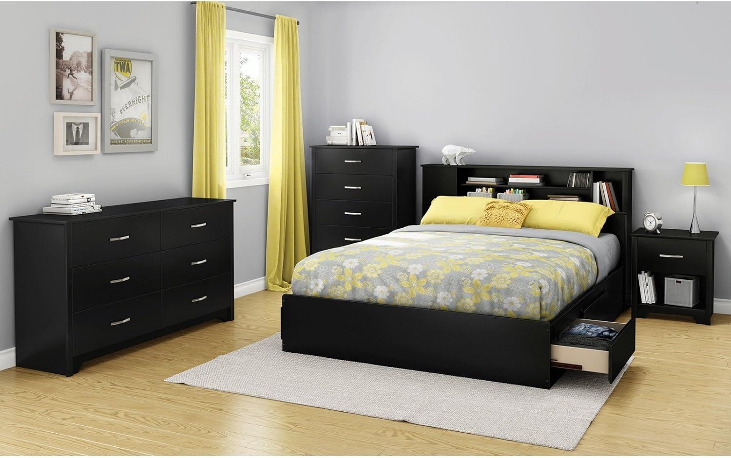 South Shore Fusion, Contemporary Dresser,  Black