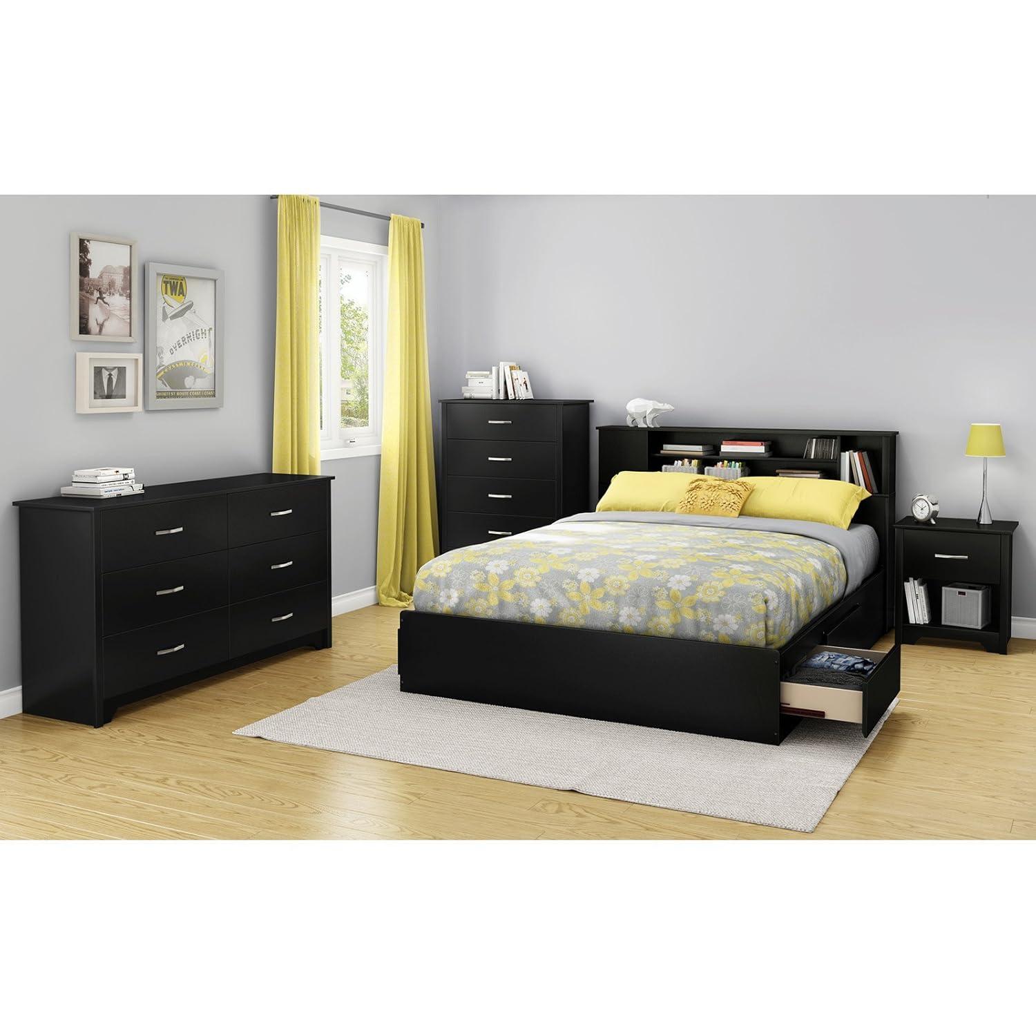 South Shore Fusion, Contemporary Dresser,  Black