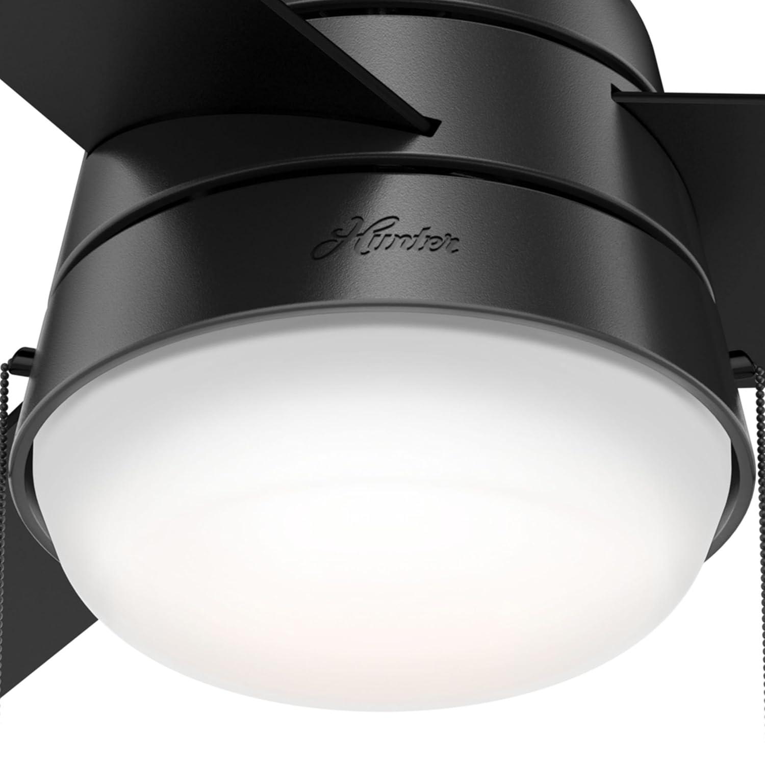 Aker 36" 3 - Blade Standard Ceiling Fan with Lights and Pull Chains