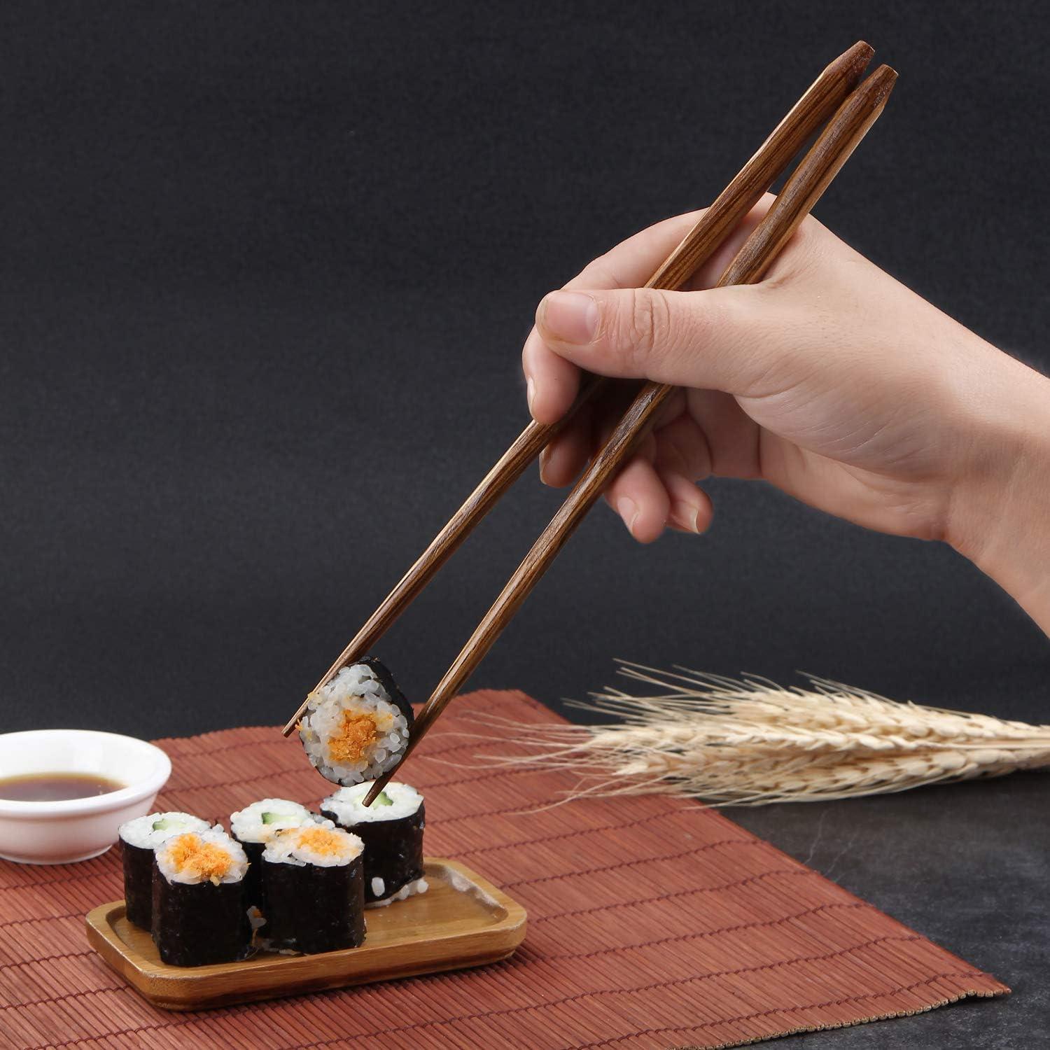 Clearance! Jklop Reusable Chopsticks Japanese Natural Wooden Classic Style Pairs Lightweight Hand Carved Sticks 8.8 Inch 22.5Cm Gift Set Tableware Kitchen Gadgets Khaki Wood Best Sale!
