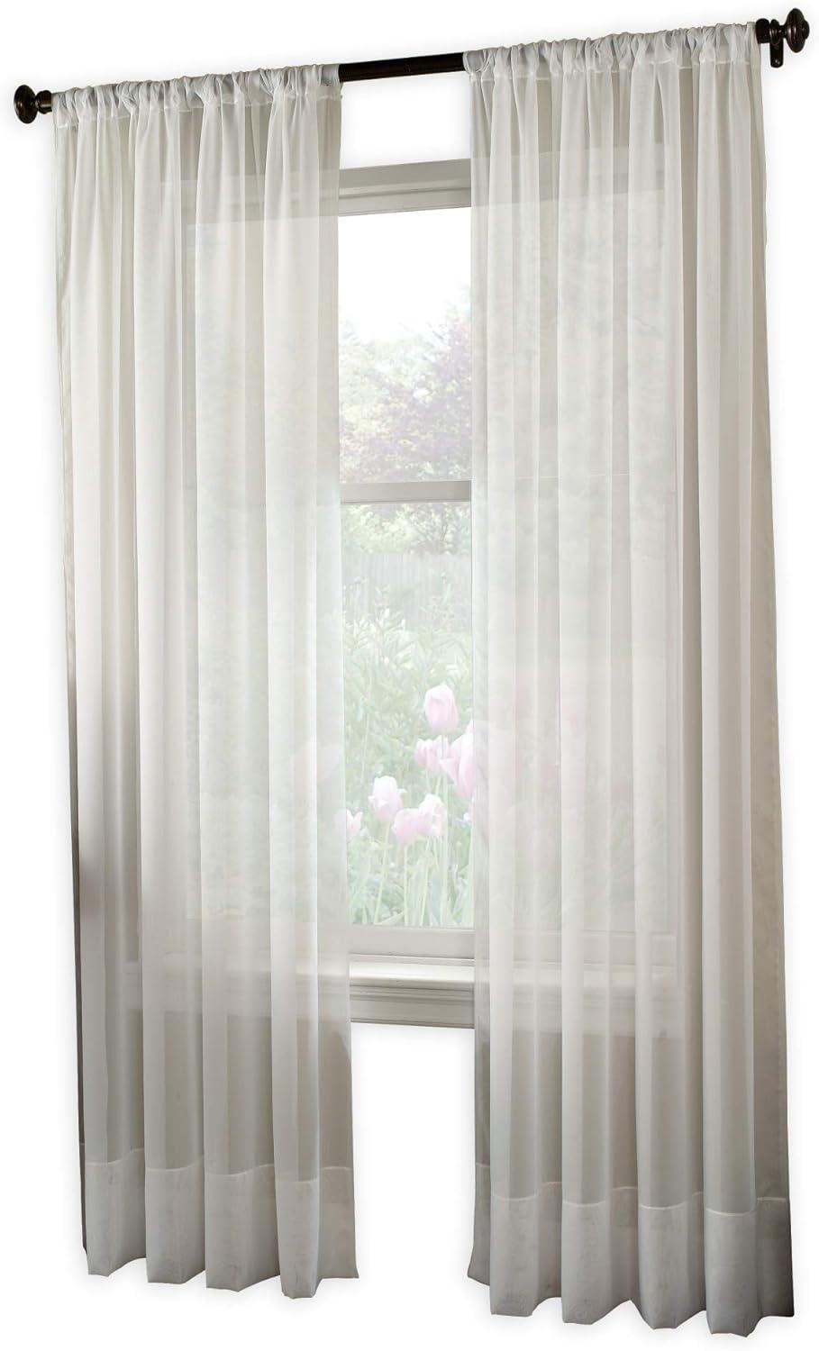 1pc Sheer Soho Voile Window Curtain Panel - Window Curtainworks