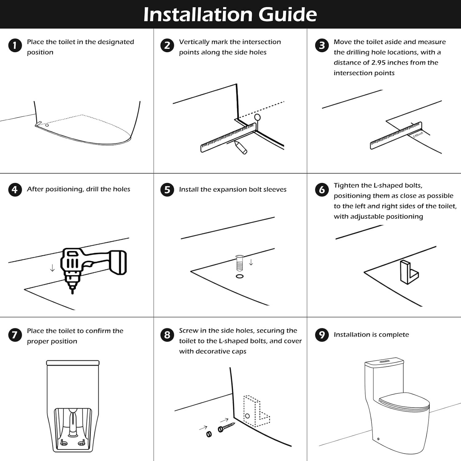 1.6 GPF Dual-Flush Elongated One-Piece Skirted Toilet (Seat Included)