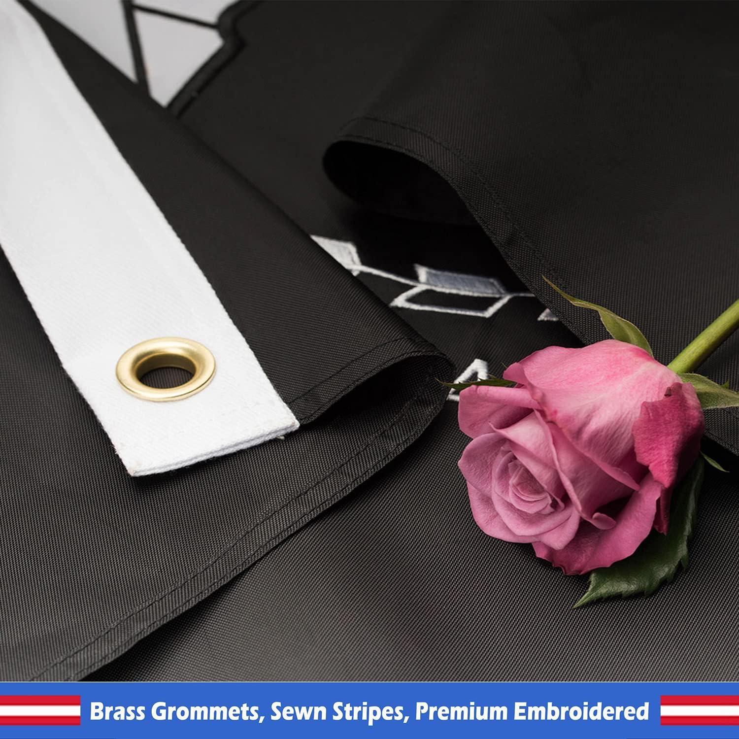 POW MIA 3x5 Nylon Flag - Double Sided and Embroidered - All Weather, Durable, Outdoor Nylon Flag - Front Line Flags