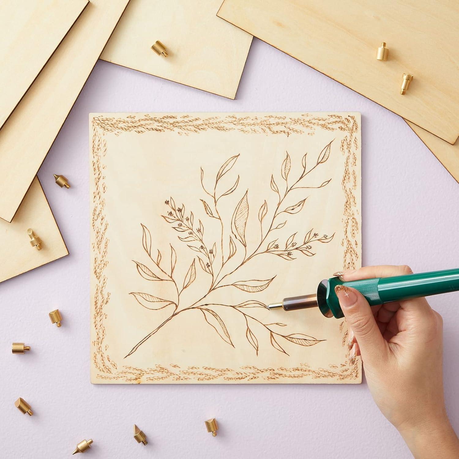 Bright Creations 8 Pack Thin 8x8 Wood Squares for DIY Crafts, Unfinished 1/5 Inch Basswood Plywood for Laser Cutting, Wood Burning