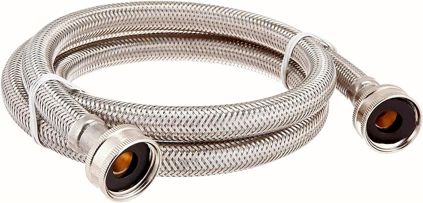 EZ-Fluid 48" Stainless Steel Braided Washing Machine Hose