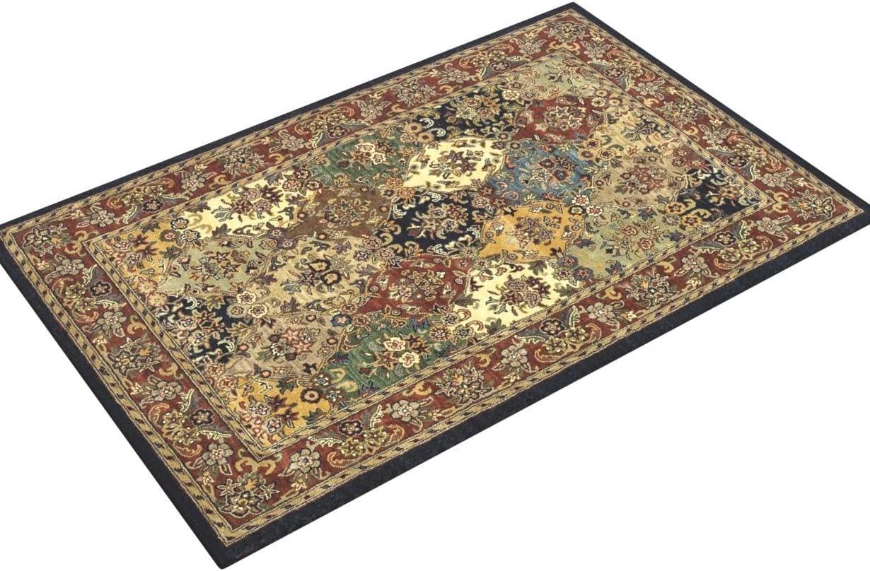Heritage HG911 Hand Tufted Area Rug - Multi/Burgundy - 6'x9' - Safavieh.